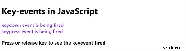 Giải thích sự kiện chính trong JavaScript? 