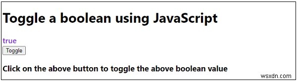 Làm cách nào để chuyển đổi boolean bằng JavaScript? 