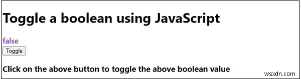 Làm cách nào để chuyển đổi boolean bằng JavaScript? 