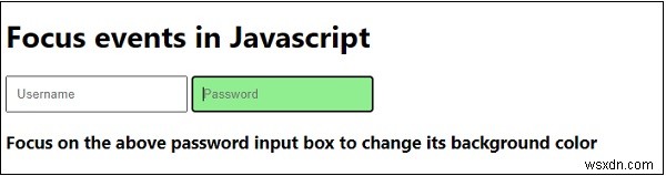 Giải thích các sự kiện tiêu điểm trong JavaScript. 