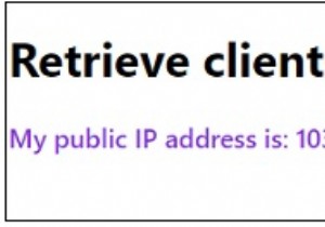 Chương trình JavaScript để truy xuất địa chỉ IP của máy khách 