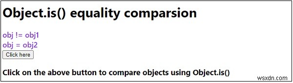 object.is () trong JavaScript so sánh bình đẳng 