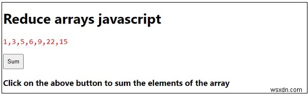 Làm thế nào để giảm mảng trong JavaScript? 