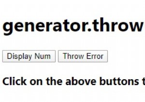 Phương thức generator.throw() trong JavaScript