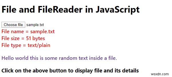 File và FileReader trong JavaScript? 