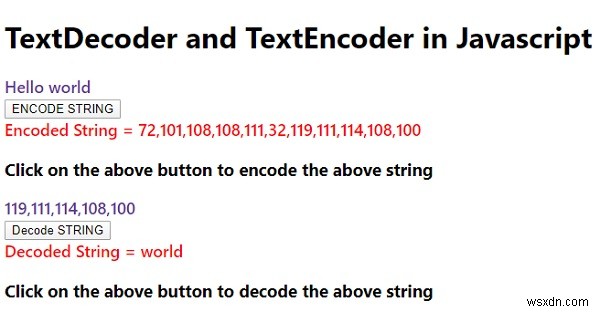 TextDecoder và TextEncoder trong Javascript? 