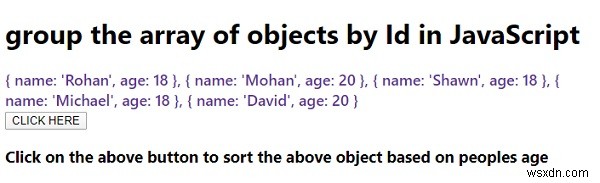 Làm thế nào để nhóm các mảng đối tượng theo Id trong JavaScript? 