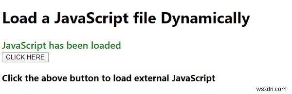 Làm thế nào để tải một tệp JavaScript Động? 
