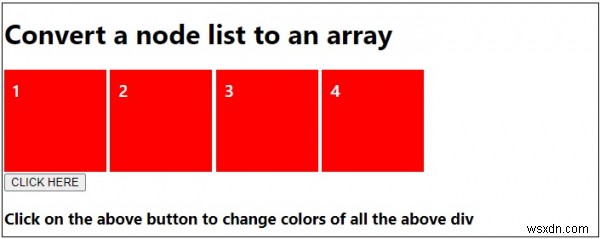 Làm cách nào để chuyển đổi danh sách nút thành một mảng trong JavaScript? 