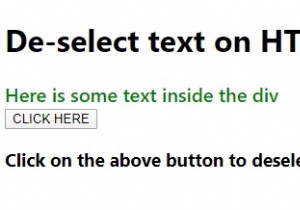 Mã JavaScript để bỏ chọn văn bản trên trang HTML. 