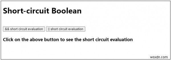 JavaScript-Vòng tròn ngắn trong boolean 