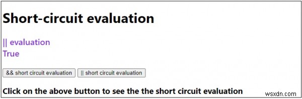 Đánh giá ngắn mạch trong JavaScript 