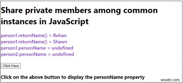 Làm thế nào để chia sẻ các thành viên riêng tư giữa các phiên bản chung trong JavaScript? 