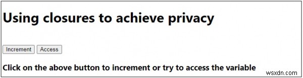 Sử dụng các lệnh đóng để đạt được quyền riêng tư trong JavaScript 