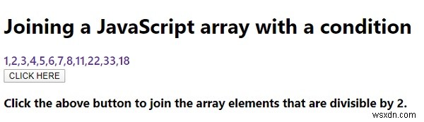 Tham gia một mảng JavaScript với một điều kiện? 