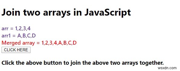 Làm cách nào để nối hai mảng trong JavaScript? 