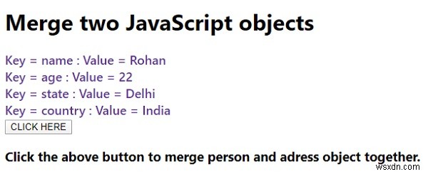 Làm cách nào để hợp nhất hai đối tượng JavaScript? 