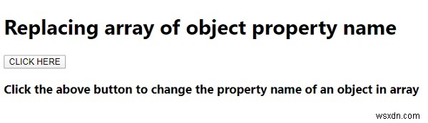 Thay thế mảng tên thuộc tính đối tượng trong JavaScript 