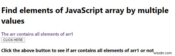 Làm cách nào để tìm các phần tử của mảng JavaScript theo nhiều giá trị? 