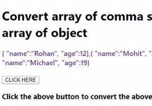 Làm thế nào để chuyển đổi mảng các chuỗi được phân tách bằng dấu phẩy thành mảng các đối tượng? 