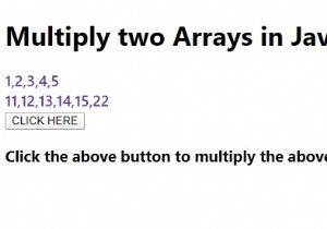Làm cách nào để nhân hai Mảng trong JavaScript? 