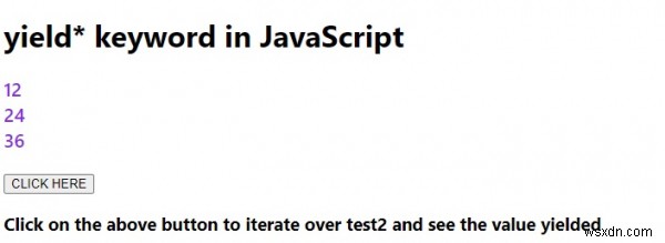 Biểu thức / từ khóa lợi nhuận * trong JavaScript. 