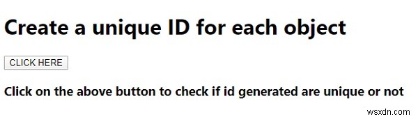Làm cách nào để tạo một ID duy nhất cho từng đối tượng trong JavaScript? 