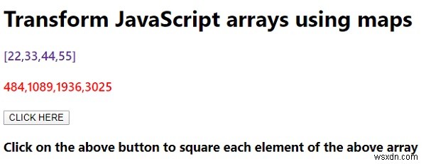 Làm cách nào để chuyển đổi mảng JavaScript bằng cách sử dụng bản đồ? 