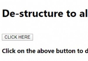 Có thể hủy cấu trúc thành các biến đã được khai báo không? Trong JavaScript? 
