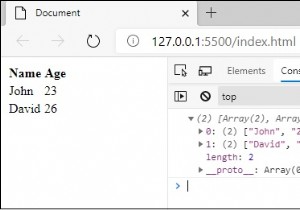 Chuyển đổi bảng HTML sang mảng trong JavaScript? 
