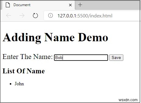 Làm cách nào để thêm một dòng mới trong Danh sách không có thứ tự (UL) từ JavaScript? 