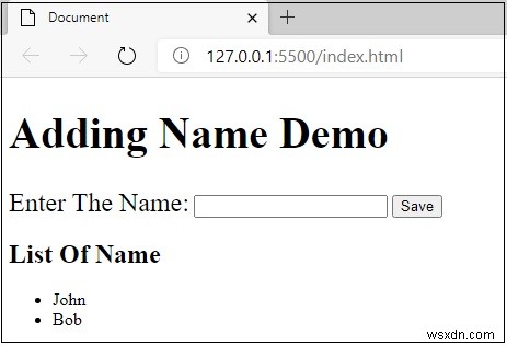 Làm cách nào để thêm một dòng mới trong Danh sách không có thứ tự (UL) từ JavaScript? 