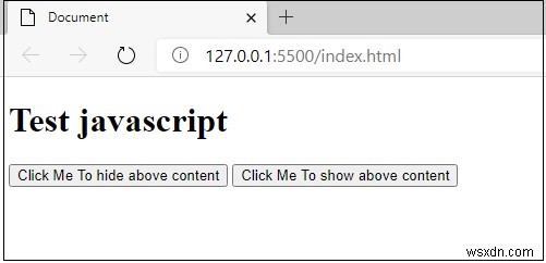 Xóa và thêm Thẻ HTML mới bằng JavaScript? 