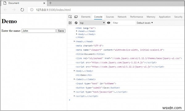 JavaScript:Làm thế nào để lặp qua tất cả các phần tử DOM trên một trang và hiển thị kết quả trên bảng điều khiển? 