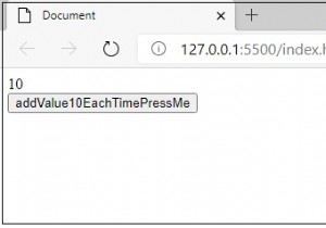 Làm cách nào để tạo giá trị gia tăng 10 khi bạn nhấp vào một nút trong JavaScript? 