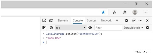 Đặt giá trị trong bộ nhớ cục bộ và tìm nạp - JavaScript? 