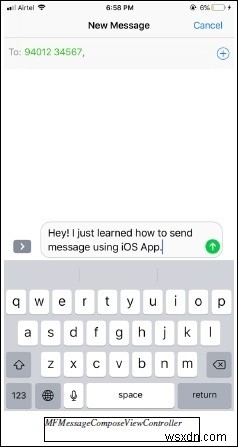 Trong khi phát triển một ứng dụng iOS, bạn có thể gặp một tình huống mà bạn yêu cầu gửi tin nhắn văn bản và bạn sẽ bối rối với Tại sao? Làm sao? Vậy thì sao? 