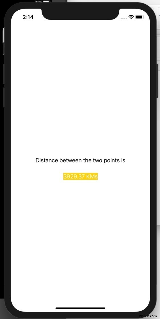 Làm thế nào để lấy khoảng cách giữa hai vị trí địa lý trong iOS bằng Swift? 