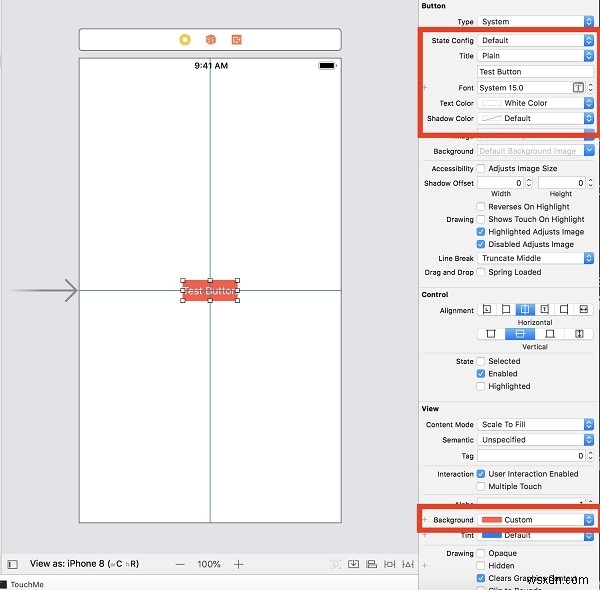 Làm thế nào để tùy chỉnh nút iOS để thiết lập văn bản và màu sắc? 