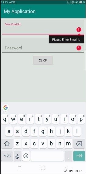 Cách triển khai TextInputLayout của Android 
