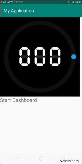 Làm thế nào để tạo DigitalSpeedDashboard trong Android? 