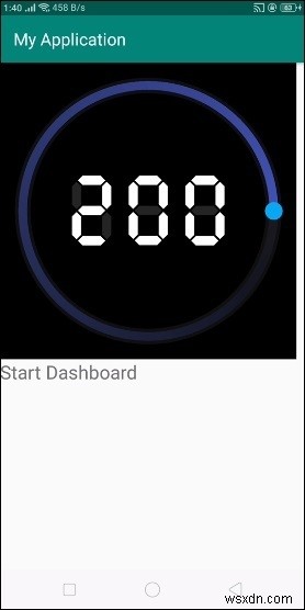 Làm thế nào để tạo DigitalSpeedDashboard trong Android? 