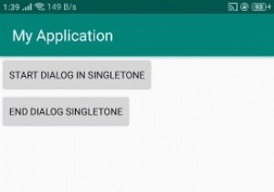 Làm thế nào để sử dụng hộp thoại singleton trong Android? 