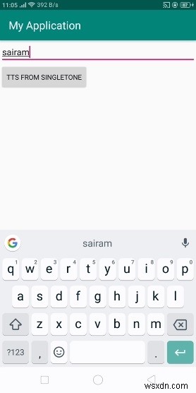 Làm thế nào để sử dụng Android TEXT TO NÓI từ Singleton? 