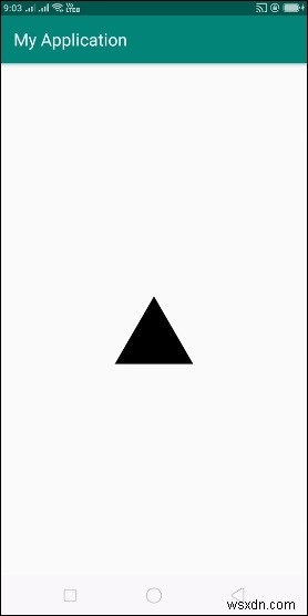 Làm thế nào để vẽ hình tam giác trong Android? 
