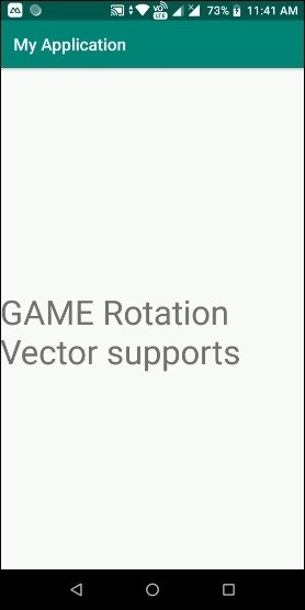 Làm thế nào để kiểm tra điện thoại di động Android hỗ trợ cảm biến Vector xoay GAME? 