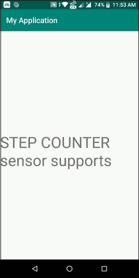 Làm thế nào để kiểm tra điện thoại di động Android hỗ trợ cảm biến STEP COUNTER? 
