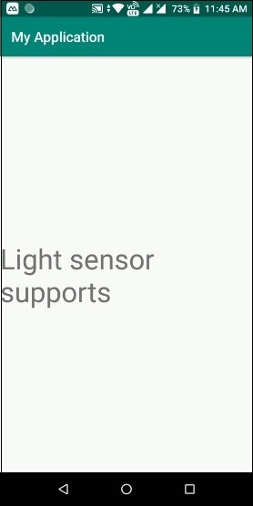 Làm thế nào để kiểm tra điện thoại di động Android hỗ trợ cảm biến LIGHT? 