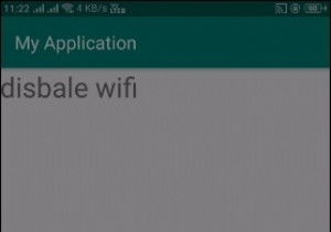 Làm thế nào để vô hiệu hóa wifi trong Android? 