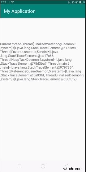 Làm cách nào để lấy getAllStackTraces của luồng hiện tại trong Android? 